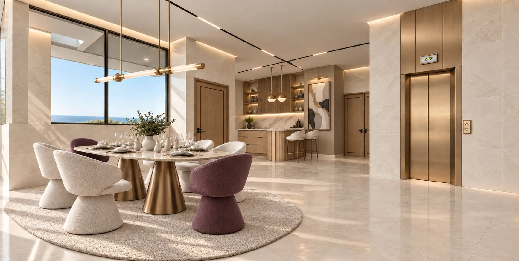 VERTEX Dining Area and Private Lift Lobby